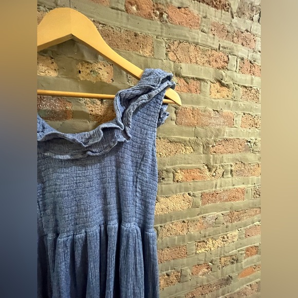 Hatch Blue Ruffle Midi Dress - Picture 12 of 14